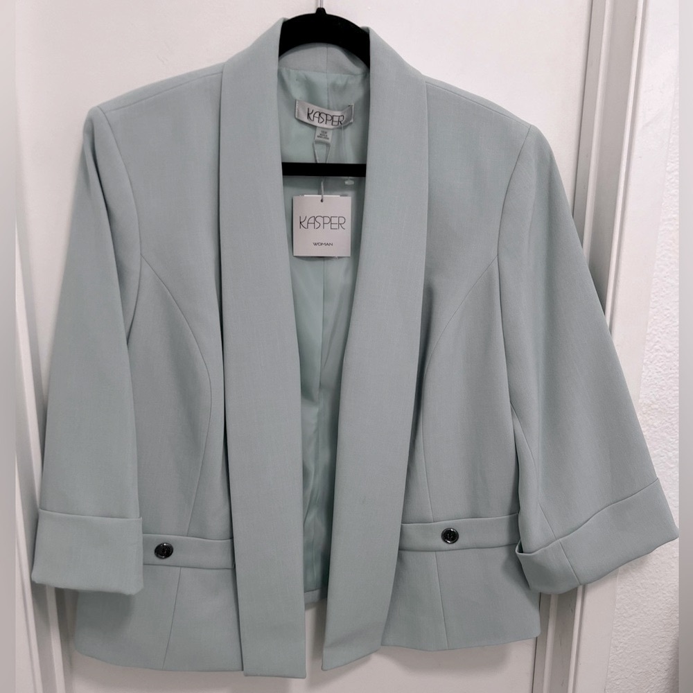 NWT Kasper Women's Light Blue Blazer